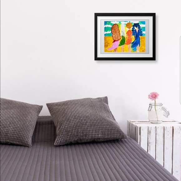 Mother Daughters Sisters Painting ORIGINAL Artwork - Picture 6 of 10